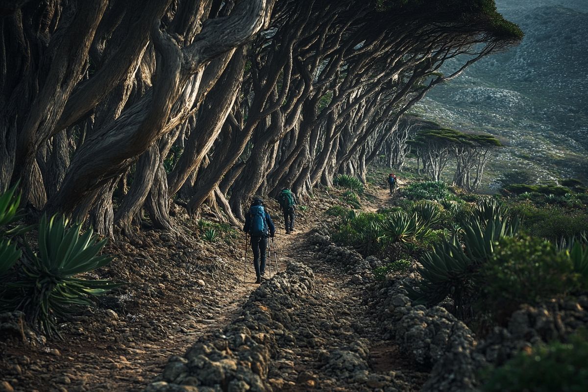 L'art de la randonnée sur l'île Socotra